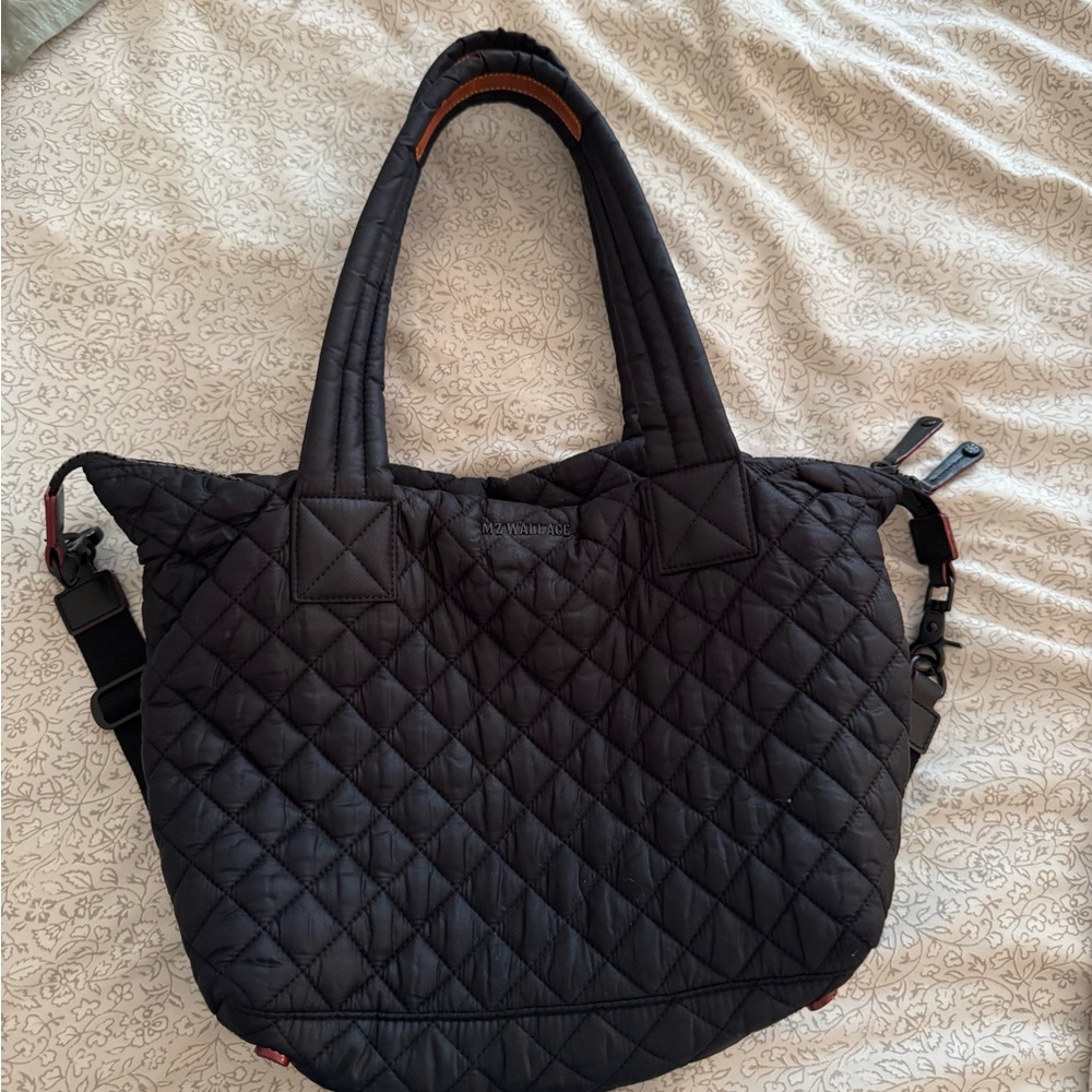 MZ Wallace Black Quilted Shoulder Bag
